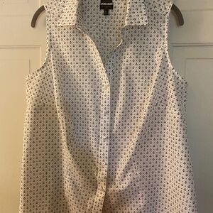 Talbots sleeveless cotton shirt-Size 12w